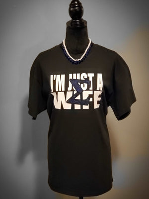 Sigma Wife  (Royal Blue Sigma) - Womens T - Shirt