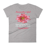 November Girl - Chrysanthemum-  Women's short sleeve t-shirt